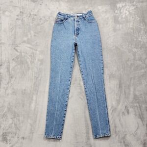 Vintage Bongo Jeans‎ Womens 5 Juniors Blue High Rise Mom Tapered 90s USA Denim